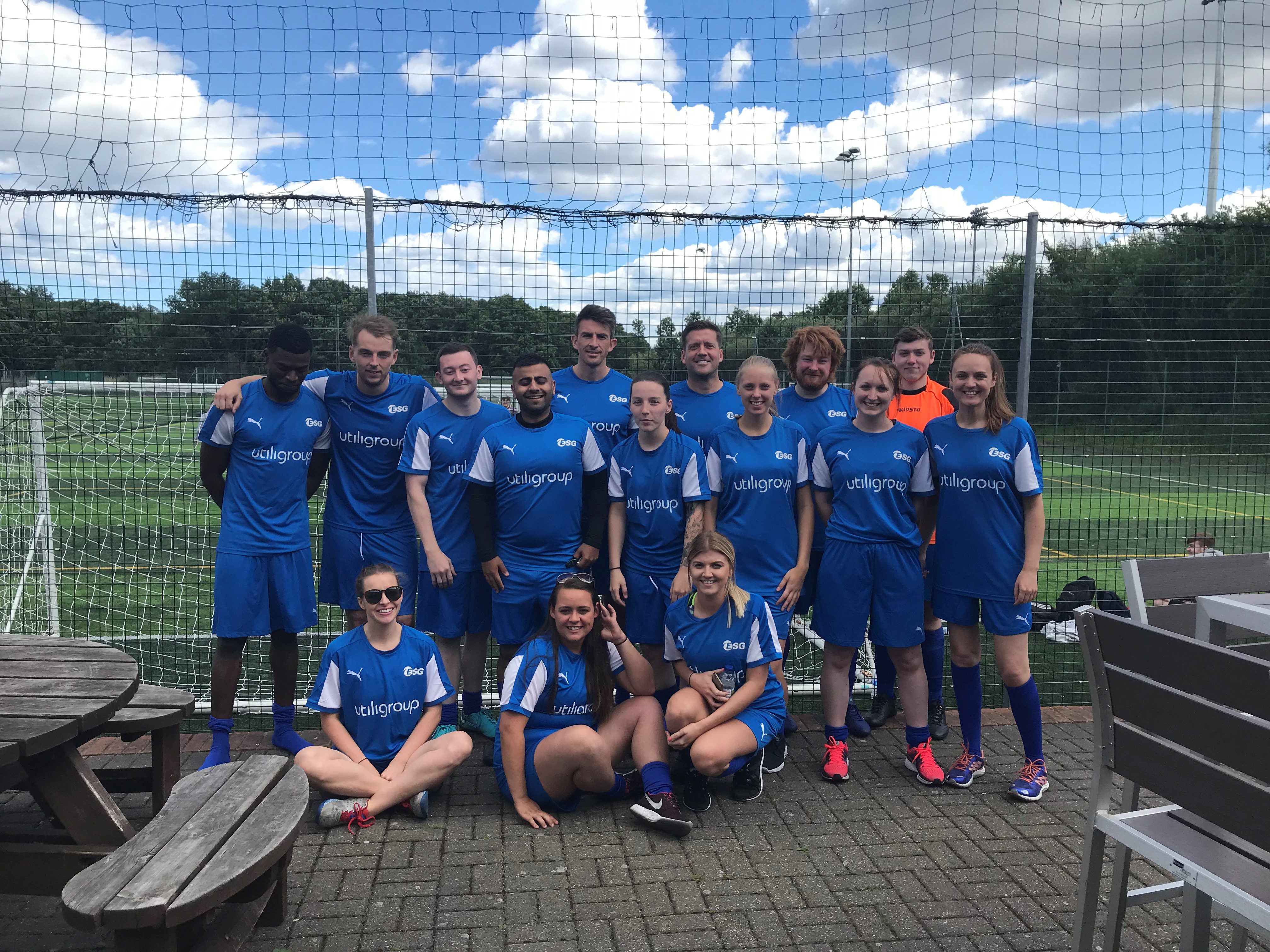 Utiligroup take part in energy themed football tournament