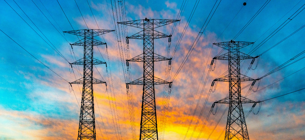 Header image of power lines